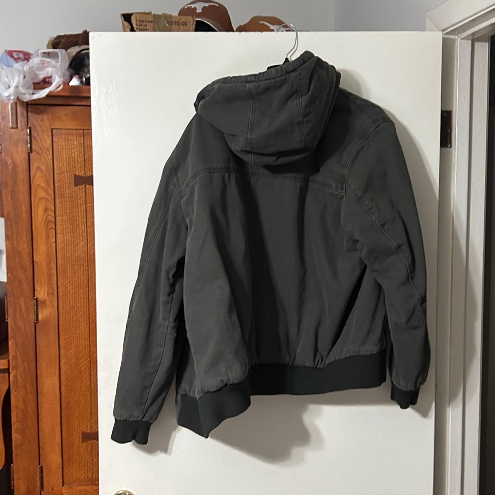 Men's Black Bomber Jacket - Picture 3 of 5